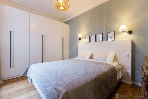 Chambre parentale-renovation-logement-Clamart