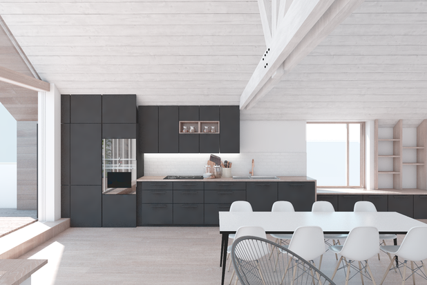 Cuisine-surelevation-maison-Rennes