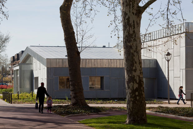 Vue extérieure-construction-immeuble-Lisses