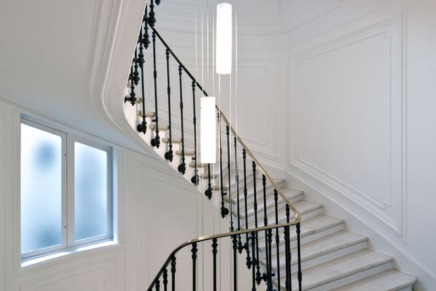 Escalier principal-rehabilitation-bureaux-Paris