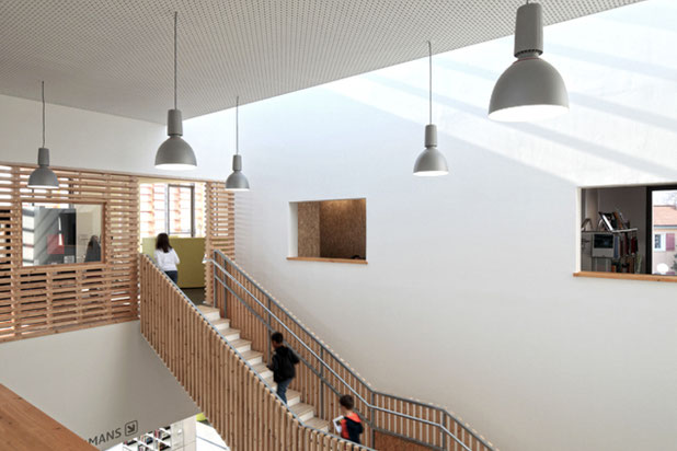Vue intérieure-construction-immeuble-Blanzat
