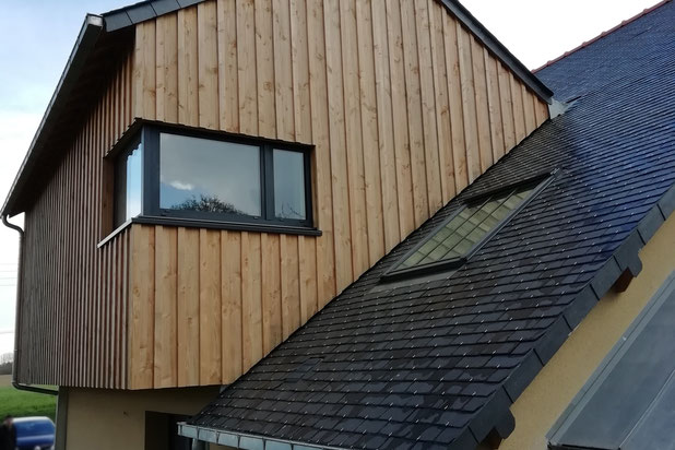 Incrustation dans l'existant-surelevation-maison-Melesse