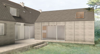 Photo d'un projet de Agrandissement Extension Maison à Trégunc