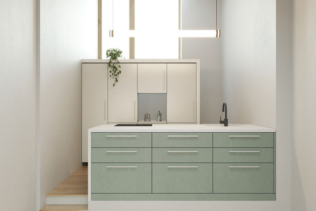 Perpective de la cuisine-renovation-maison-Dieulefit
