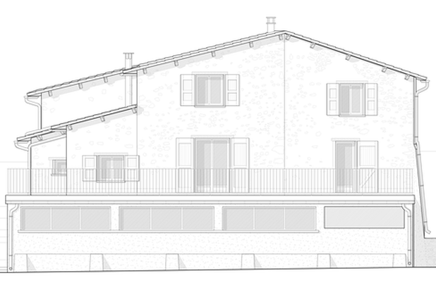 Façade sud-rehabilitation-maison-Thoard