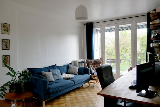Photographie du salon-renovation-appartement-Pantin
