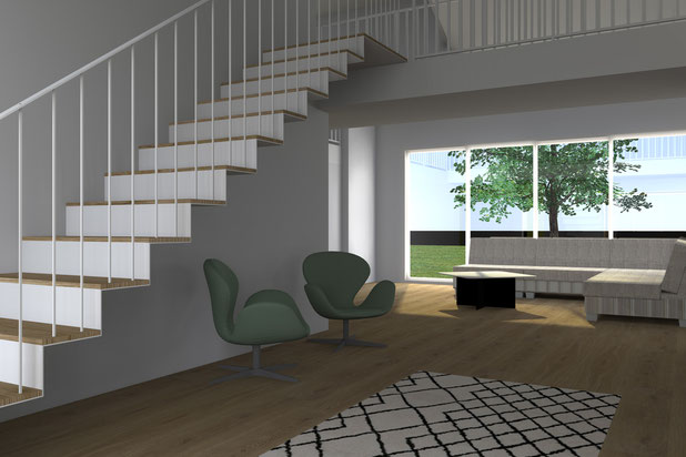 Vue depuis l’intérieur-surelevation-maison-La Chapelle-sur-Erdre