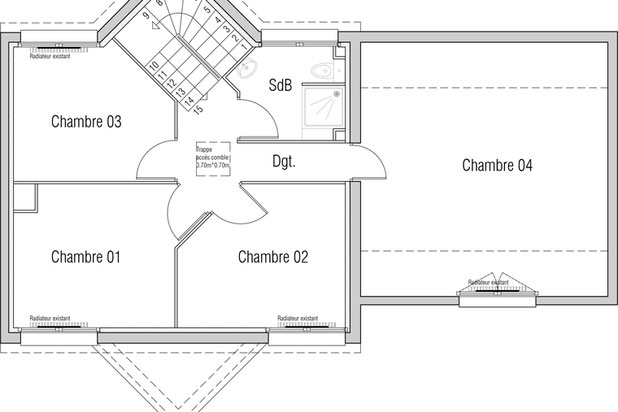 Plan R+1 AVANT-renovation-maison-Rennes