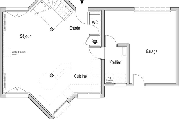 Plan rez-de-chaussée AVANT-renovation-maison-Rennes