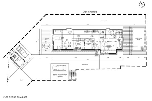 Plan du rez-de-chaussée-construction-maison-Saint-Malo