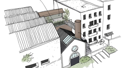 Photo d'un projet de Surélévation Atelier ou loft à Rennes