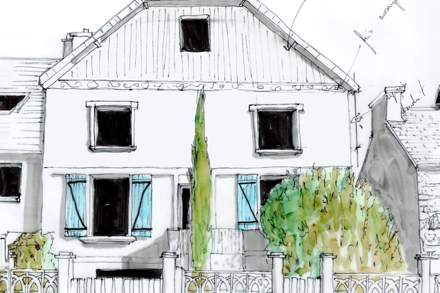 Option 2-surelevation-maison-Lorient