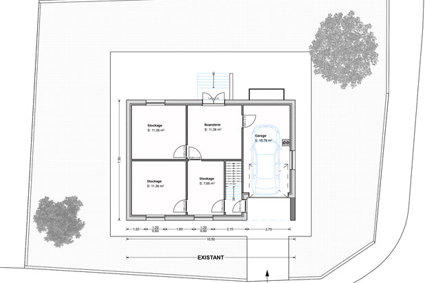 Rdc - existant-agrandissement_extension-maison-Clermont-Ferrand