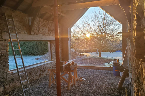 Avancement du chantier-renovation-maison-Eyburie