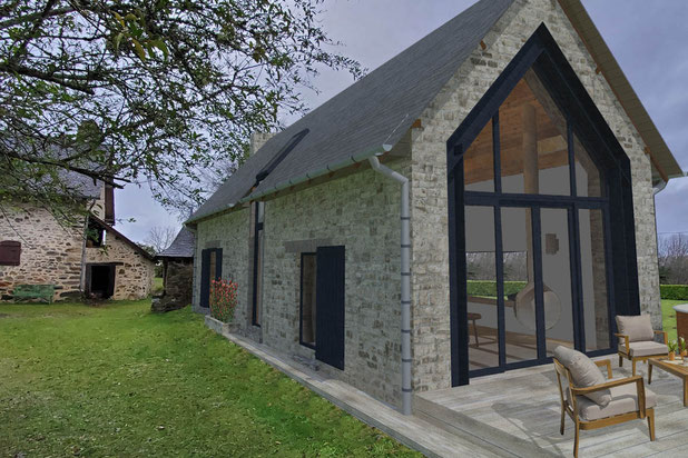 Rénovation d'une ancienne étable-renovation-maison-Eyburie