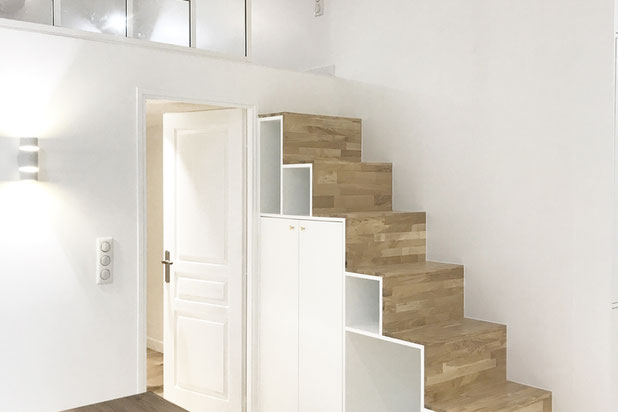 Escalier-renovation-appartement-Paris