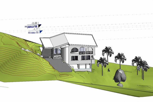 Modélisation Revit-renovation-maison-Les Abymes