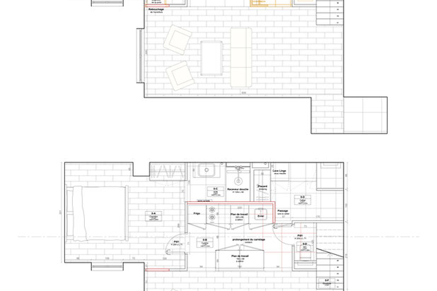 Plan de démolition et du projet-renovation-appartement-Marseille