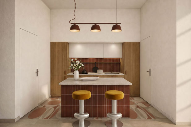 Projection de la cuisine-renovation-appartement-Marseille