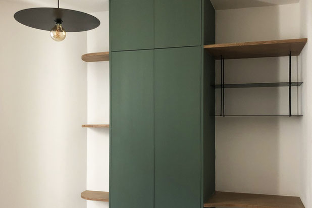 Vue de la chambre / Bureau-renovation-appartement-Paris