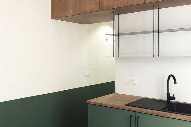 Vue de la pièce de vie-renovation-appartement-Paris