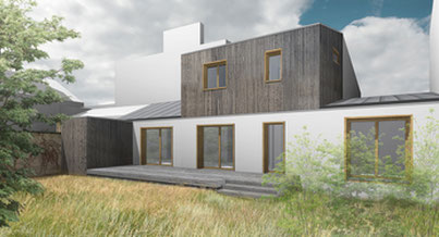 Photo d'un projet de Surélévation Maison à Nantes