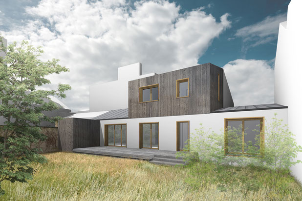 Insertion du projet-surelevation-maison-Nantes