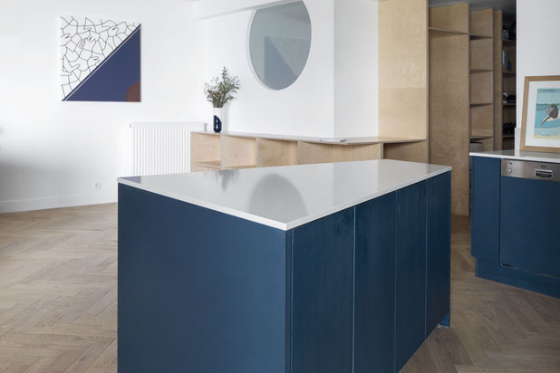 Création d'un ilot sur mesure-renovation-logement-Paris