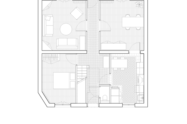Plan de l'existant-renovation-maison-Sartrouville