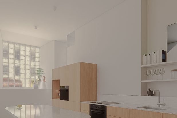 Cuisine - Ilot-renovation-appartement-Montreuil