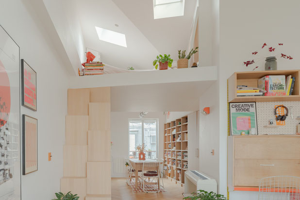Espace principal traversant-renovation-appartement-Paris