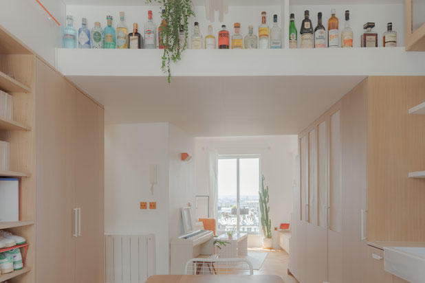 Vue depuis la salle à manger-renovation-appartement-Paris