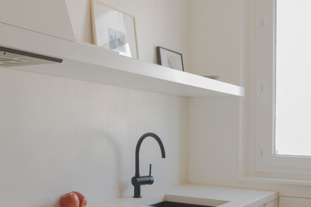 Cuisine - Evier-renovation-appartement-Pantin