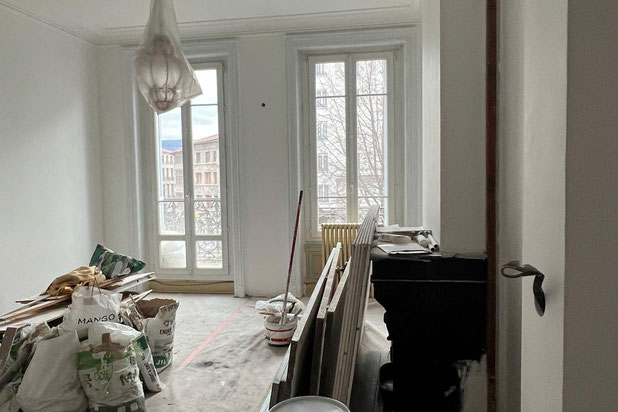 Chantier - Séjour 01-renovation-appartement-Saint-Étienne