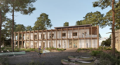 Photo d'un projet de Réhabilitation Hôtel à Carcans