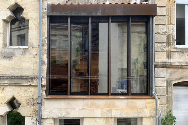 Façade sur rue-surelevation-maison-Bordeaux