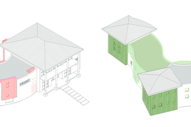 Isométrie démolition/construction-rehabilitation-hotel-Carcans