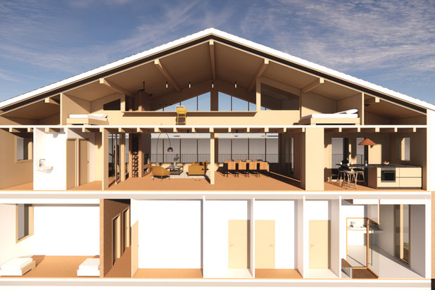 Coupe-construction-maison-La Côte-d'Arbroz