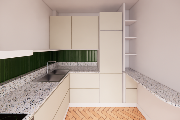 Cuisine-surelevation-maison-Paris