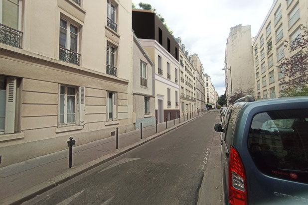 Façade-surelevation-maison-Paris