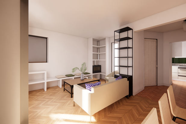 Séjour 1-surelevation-maison-Paris
