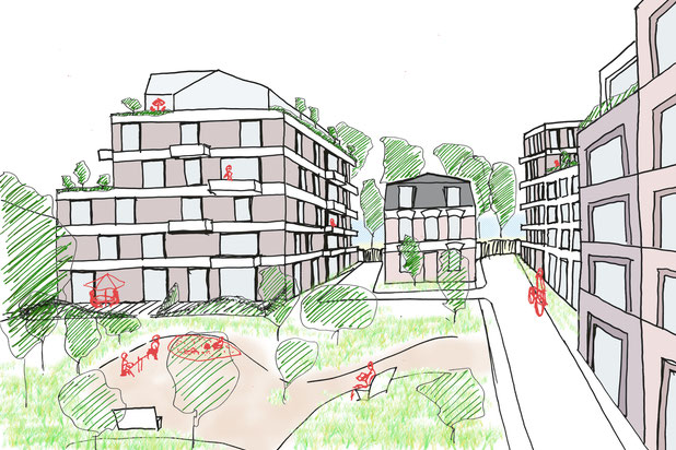 Croquis d'intention-construction-logement-Argenteuil