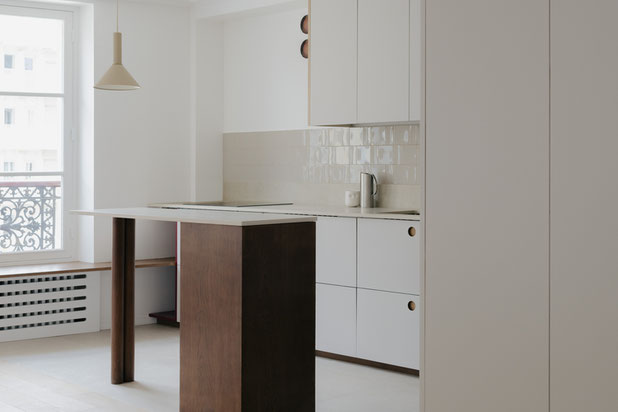 vue de la cuisine-renovation-appartement-Paris