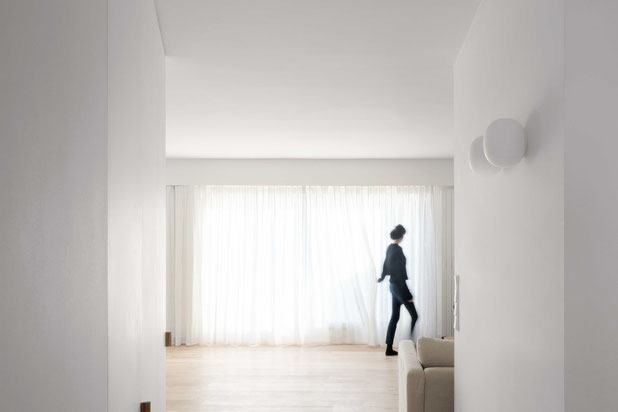 couloir, vue sur le salon-renovation-appartement-Marseille