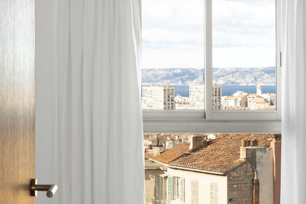 vue d'une chambre-renovation-appartement-Marseille