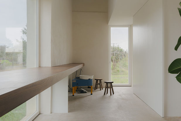 vue de l'atelier de céramique-rehabilitation-maison-Arles