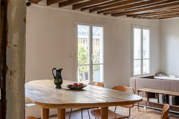 Espace repas-renovation-appartement-Paris