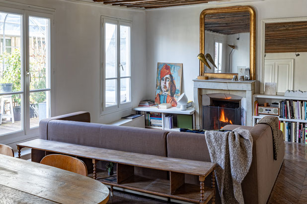 Le salon-renovation-appartement-Paris