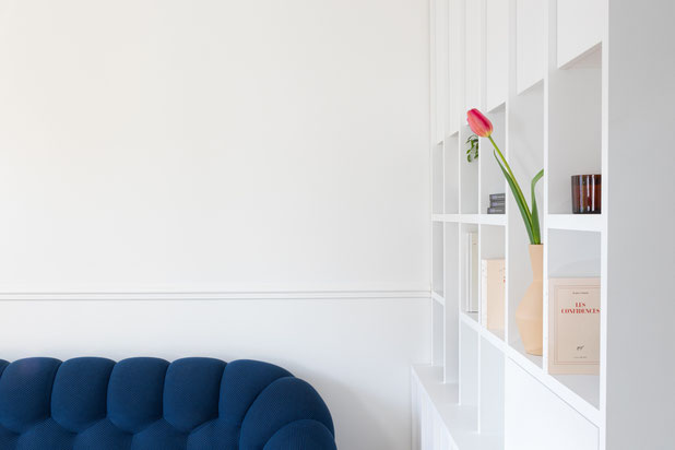 La bibliothèque sur mesure de la salle d'attente-renovation-autre-Nanterre
