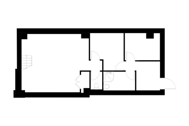 Plan avant travaux RDC-rehabilitation-bureaux-Paris